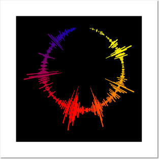 sound wave graphic audiology ear doctor Posters and Art